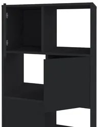 Conjunto Escritório Home Office 4 Peças Side A06 Ipê/Preto - Mpozenato