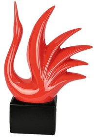 Escultura Cisne Pequeno Vermelho - NT 44697