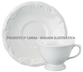 Xicara Chá Com Pires 200Ml Porcelana Schmidt - Mod. Pomerode 2° Linha