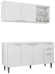Armário de Cozinha CP01 Para Pia 150cm Pérola Z34 Branco - Mpozenato