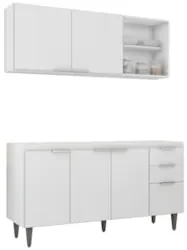Armário de Cozinha CP01 Para Pia 150cm Pérola Z34 Branco - Mpozenato