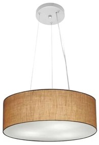 Lustre Luminária Pendente Cupula em Tecido MD-39803 - Bivolt - Para 3 Lâmpadas E27 - Lustres Vivare