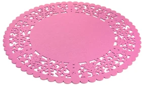 Lugar Americano de Natal Redondo Avulso 1un Rosa Claro 35cm - D'Rossi