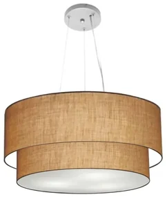 Pendente Cilíndrico Palha MJ-4370 Para Mesa de Jantar e Estar