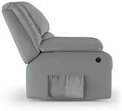 Poltrona do Papai Reclinável Pietra Power Elétrica Massagem FH9 PU Cin