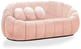 Sofá 2 Lugares Orgânico para Sala Cloud Bouclê E03 - D'Rossi - Rose