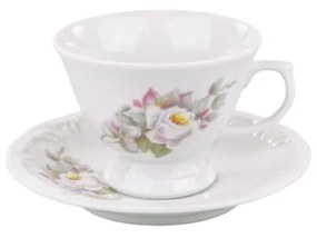 Xícara Café Com Pires 70Ml Porcelana Schmidt - Dec. Eterna E351