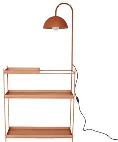 Aparador Wire Com Luminária Aço Carbono Terracota - 73826 Sun House