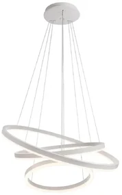 Pendente Led Metal Aluminio Acrilico 100W 3000K Danza - BRANCO