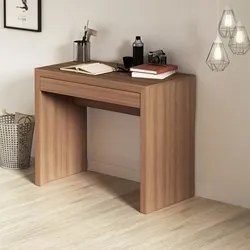 Mesa para Home Office com Gaveta ME4107 Amendoa - Tecno Mobili