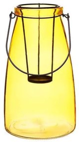 Lanterna Decorativa Vidro Vitry Amarelo