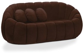 Sofá 2 Lugares Orgânico para Sala Cloud Bouclê E03 - D'Rossi - Marrom