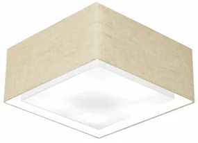 Plafon Para Sala Quadrado SL-3039 Cúpula Cor Rústico Bege