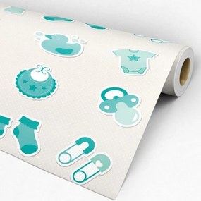 Papel de parede adesivo infantil verde