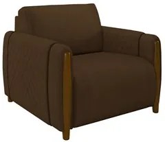 Kit 2 Poltronas Decorativas para Sala de Estar 98cm Amaranto M22 Velud