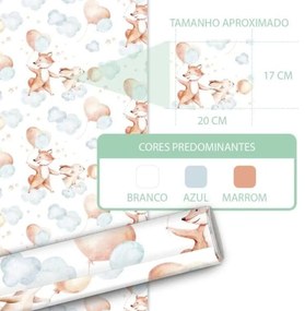 Papel Infantil Quarto Bebê Bichinhos Aquarela Dcorando