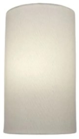 Arandela Meia Cana Md-2031 Cúpula em Tecido 30/18x16cm Branco - Bivolt