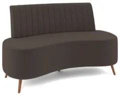 Sofá 2 Lugares para Sala Living 135cm Pés Palito Tamar Z08 Veludo Marr