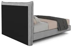 Cama King Flutuante Com Cabeceira 195cm Lyra S05 Linho Cinza - Mpozena