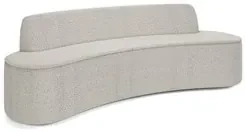 Sofá 4 Lugares para Sala de Estar Living 260cm Koane D06 Bouclê Creme