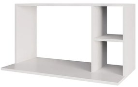 Suporte Microondas com 2 Nichos em MDP Suspenso Zain 80cm M12 - D'Rossi - Branco