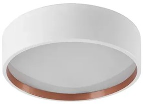 Plafon Sobrepor Aluminio Difusor Ravena 45Cm - BRANCO COBRE