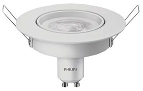 Plafon Led Embutir Redondo 5W Branco - LED BRANCO FRIO (6500K)