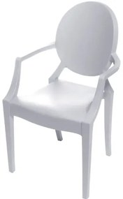 Cadeira Louis Ghost INFANTIL com Braco cor Branca - 53503 Sun House