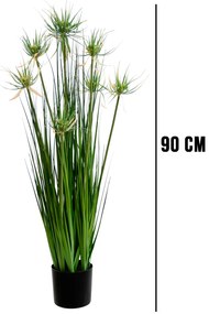 Grass Artificial com Pote Verde 90 cm - D'Rossi