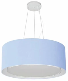 Pendente Cilíndrico Azul Bebê MJ-4124 Para Mesa de Jantar e Estar