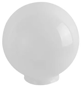 Globo Vidro Leitoso 15x30 Com Colar