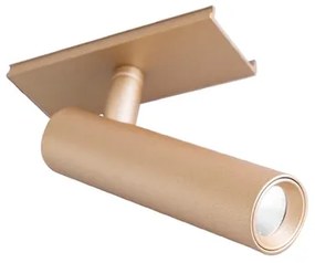 Modulo Spot Led Aluminio Dourado Para Perfil 5w 3000k Fit15