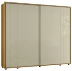 Guarda Roupa Casal 278cm 2 Portas 4 Espelhos Mya Opala/Cumaru Z10 - Mp