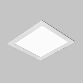 Luminária De Embutir Ruler Quadrado 32X32X10Cm 3Xe27 | Usina 3700/32 (BT - Branco Texturizado)