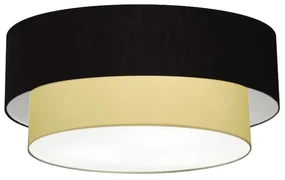 Plafon Para Dormitório Cilíndrico SD-3065 Cúpula Cor Preto Bege