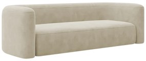 Sofá 3 Lugares 180cm Orgânico Luxo Recepção Melina Bouclé - ADJ Decor