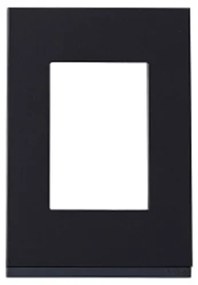 Placa Suporte Vertical 4x2 3 Postos Grafite Orion Class