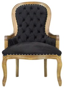 Poltrona Vitoriana com Tachas - Wood Prime 15812 Liso