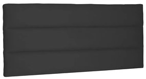 Cabeceira Painel La Italiana Para Cama Box Casal 140 cm Suede Preto - D'Rossi