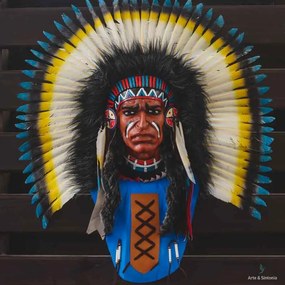 Máscara Xamanismo Bali - Índio Sioux
