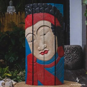 Quadro de Buda em Madeira | Bali