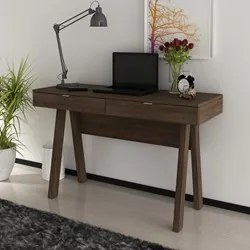 Mesa Para Escritório 2 Gavetas ME4128 Rústico - Tecno Mobili