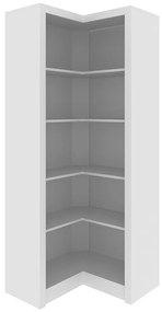 Armário Estante de Canto Alto para Escritório Home Office ME4132 MDP Branco G69 - Gran Belo