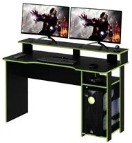 Mesa Para Computador Notebook Gamer ME4153 Preto/Verde - Tecno Mobili