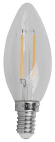 Lampada Vela Lisa Filamento E14 Led 2,5w 200lm 220v 2700k
