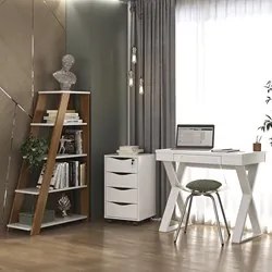 Conjunto Escritório Home Office 3 Peças Veneti A06 Branco - Mpozenato