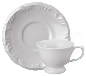 Xicara Café Com Pires 70Ml Porcelana Schmidt - Mod. Pomerode 114