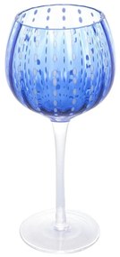 Jogo 2 Taças Para Vinho De Vidro Orquídea Azuln 450ml 20582 Wolff