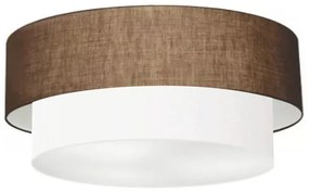 Plafon Para Sala Cilíndrico SL-3065 Cúpula Cor Café Branco