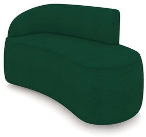 Sofá 2 Lugares Orgânico 140 cm Morgan Bouclê D03 - D'Rossi - Verde